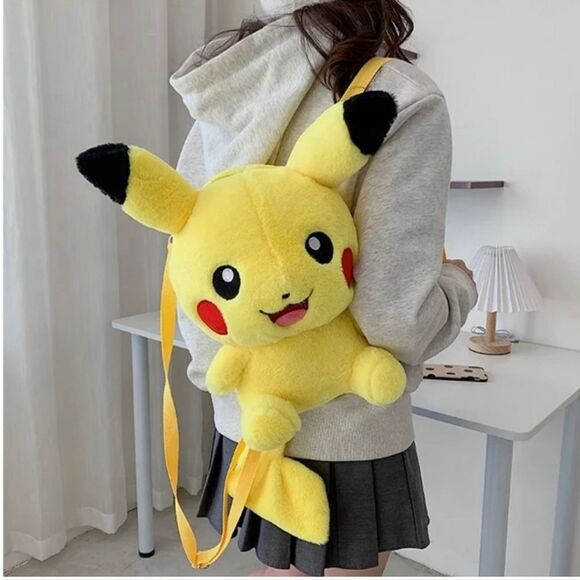Pokemon Pikachu Plush Backpack - 13" - Picture 7 of 7